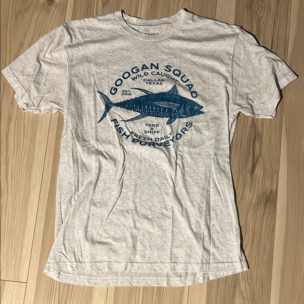 Gray Googan Squad T-Shirt with Blue Graphic